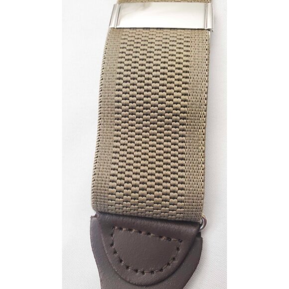 Trafalgar Mens Classic Convertible Stretch Brace Braces Olive Green / Khaki NWOT - Picture 6 of 8